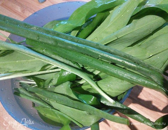 Зелень промойте, обсушите, мелко порубите. 