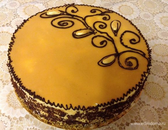 Еще был вариант с карамельной глазурью, вместо шоколадной. Приятного чаепития!