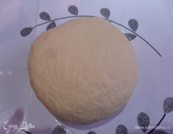 Всыпать муку, соль, влить растительное масло и замесить тесто.