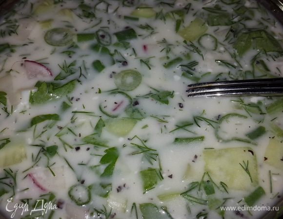 Перемешайте и наслаждайтесь шипуче-ядреной, необыкновенно вкусной окрошкой! Приятного аппетита!