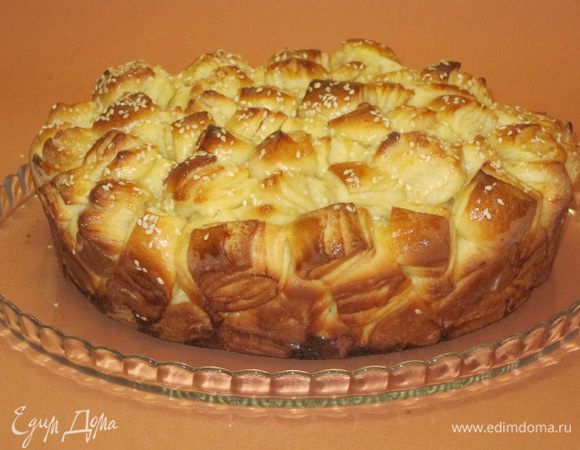 Сдобный пирог готов! Приятного аппетита!