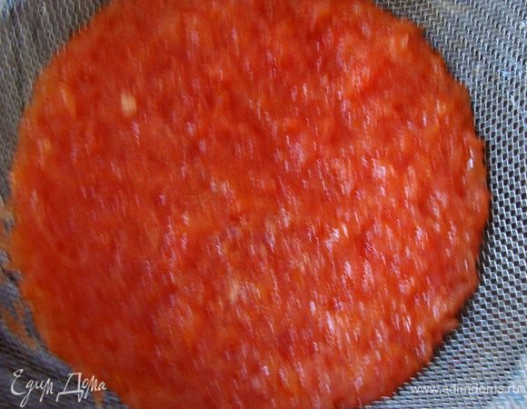 и слить на друшлаг.
Останутся отдельно зернышки