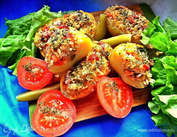 Вот так в разрезе. Отлично для перекуса или даже ужина под вино :)