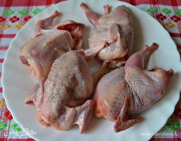 Затем возьмём наших перепёлок.