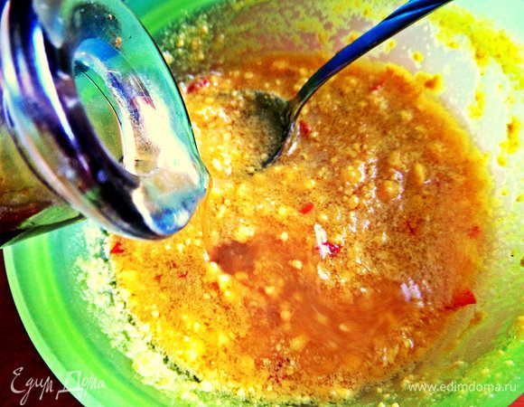 Немного уксуса или лимонного сока.