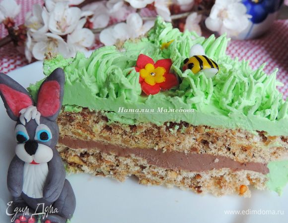 Так выглядит наш торт в разрезе.