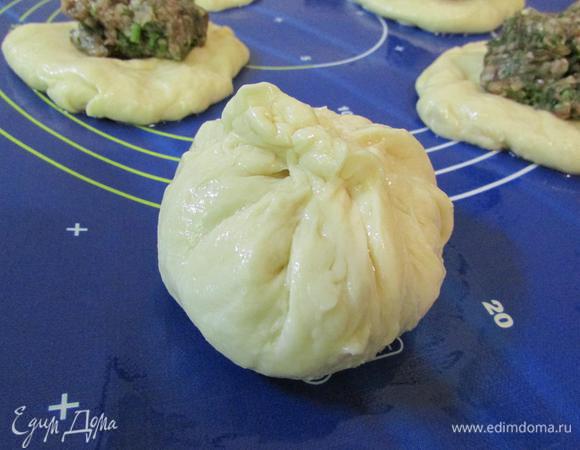 Защипнуть в узелок.