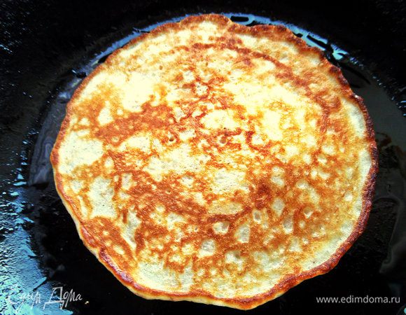 Жарим с двух сторон блинки диаметром 10-12 см.