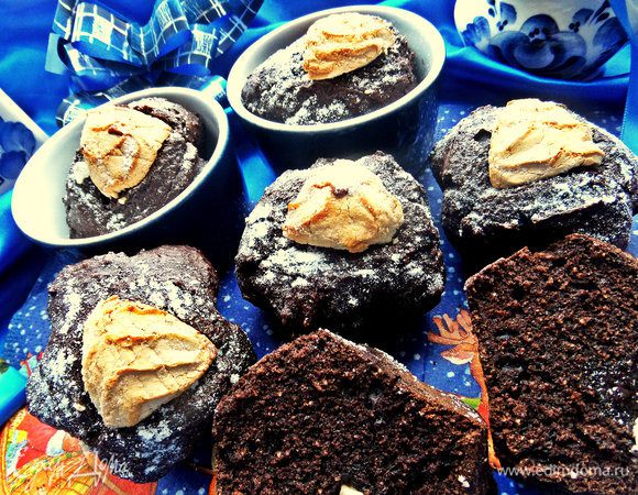 Кексы очень ароматные! Любителям шоколадной выпечки понравятся)