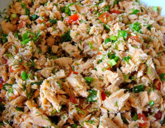 Смешать с рыбой