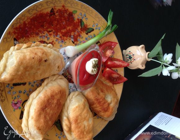 Подавать с соусом и свежими овощами.