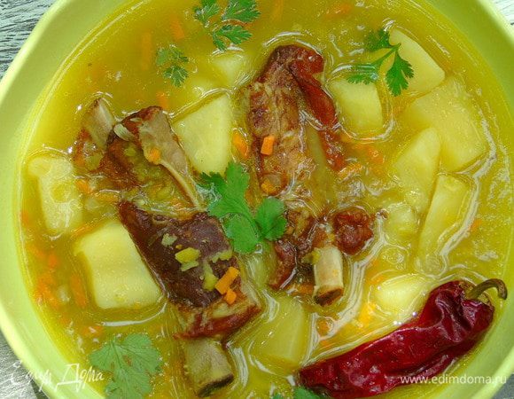 При подаче посыпать кинзой. Приятного аппетита!