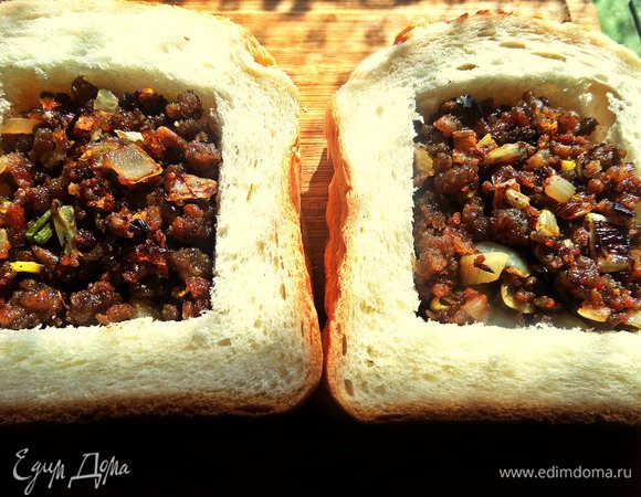 Данного количества фарша хватит как раз на две порции.