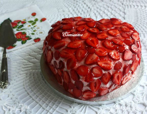 Полить зарезервированными 100 мл желе.

Убрать торт в холодильник на 1 час.
