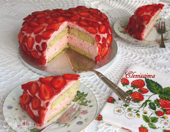 Приятного аппетита! Наслаждайтесь красивым и лёгким десертом!