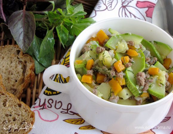 Рагу из кабачков готово! Приятного аппетита!