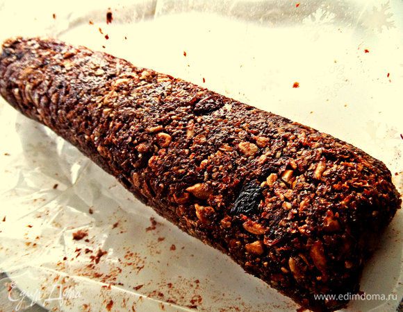 Формируем типа колбаски или пластом,если нравится. Отправим в холодильник.