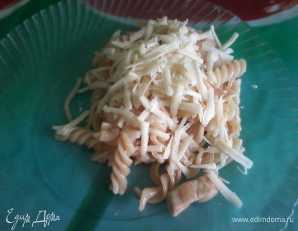 При подаче на стол посыпаю обычным твердым сыром!
Все! Приятного аппетита!!!