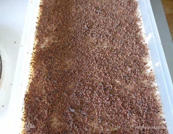 Перед подачей посыпать сверху тертым шоколадом.