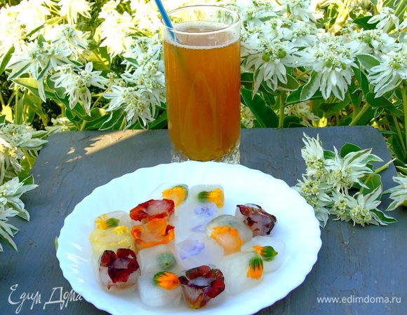 Или с цветочным льдом.