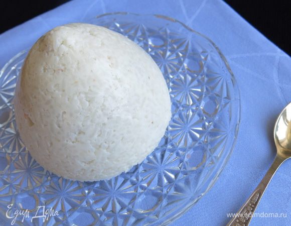 Ставим в холодильник на два часа. 
Я делала вечером, достала утром к завтраку вот такой снежный Эверест.