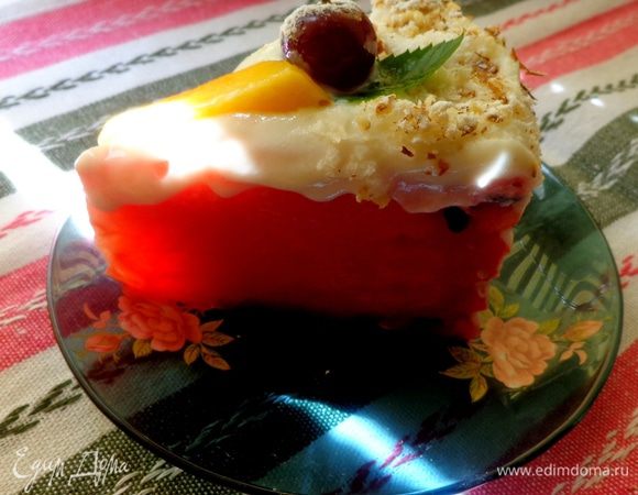 Разрезать на порции. 
Приятного аппетита!