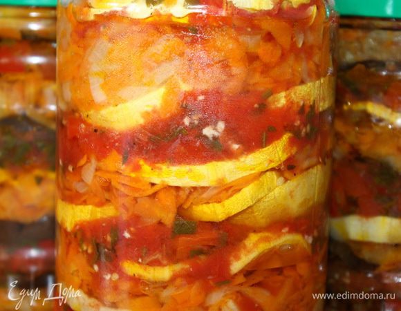 А в некоторые кладем только кабачок, остальное выкладываем как в шаге №4.