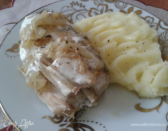 Вкусный и быстрый ужин на столе. С картошечкой пюре ммм... вкусненько.