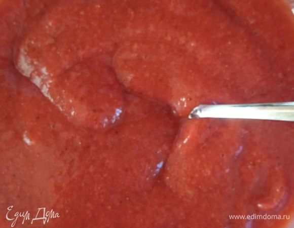 Измельчить ее блендером.