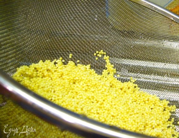 Пшено очень хорошо промыть.
