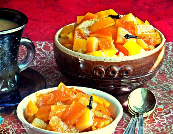 Храним в чистых баночках в холодильнике или сразу подаём экзотическое варенье к чаю или кофе! 