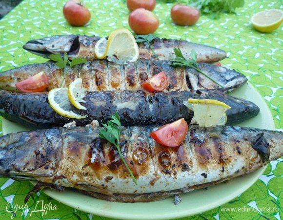 Вот и все, ароматная и румяная скумбрия готова, можно подавать!!!