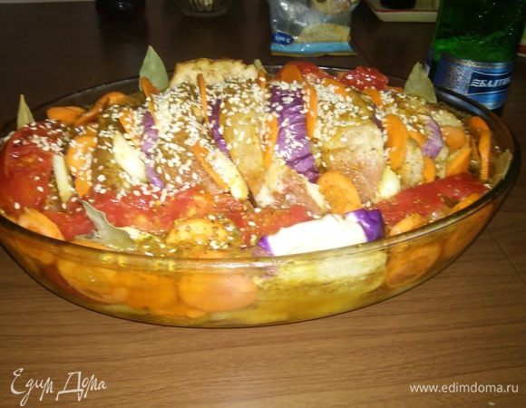 Заливаем пивом и сверху посыпаем семечками или кунжутом.