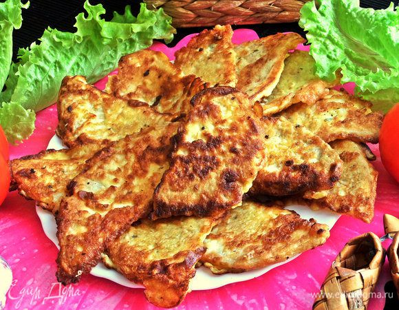 У меня нажарилось 16 ломтиков. Хорошая, ароматная закусочка получилась!