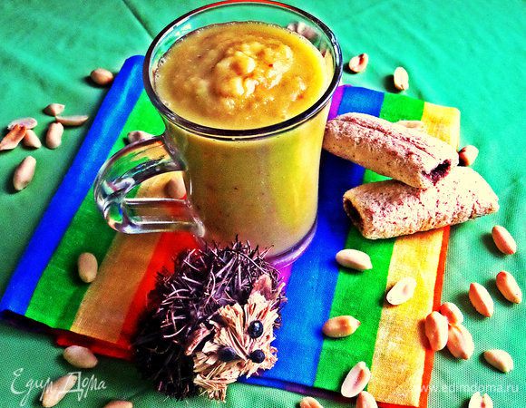 Подаём с орешками или трубочками из отрубей - прекрасный полдник!