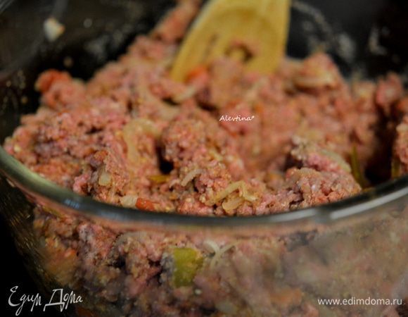 Смешать фарш с сальсой 1/2 стакана ,хлебной сухой крошкой, яйцом, мясными специями по желанию.