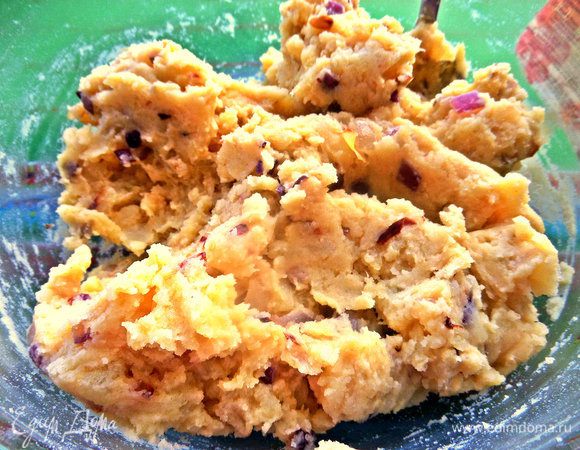 Замешиваем "тесто" для оладий.