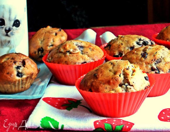 Подаём маффины к чаю или молоку.