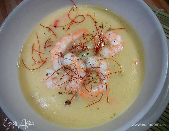 При подаче сдобрить креветками. Приятного аппетита! 