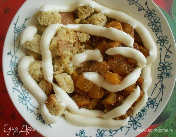 Добавляем по вкусу майонез.