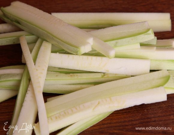 С кабачком поступаем точно так же.