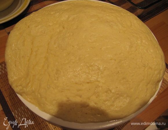 Тесто должно увеличиться в объеме минимум вдвое.