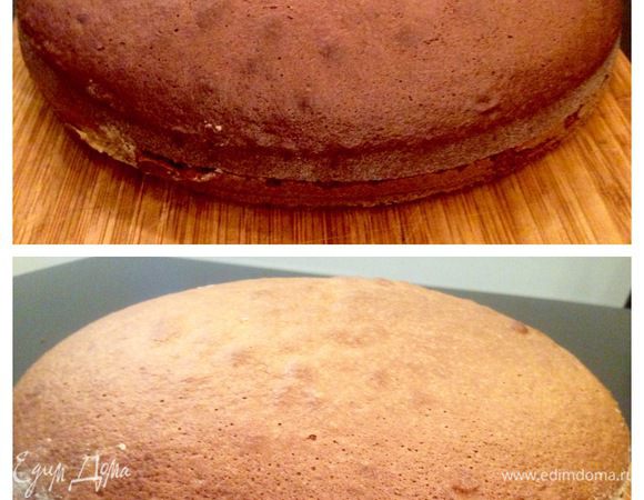 Наши остывшие коржи - они получились очень высокими! Каждый вполне может стать самостоятельным тортом!)))