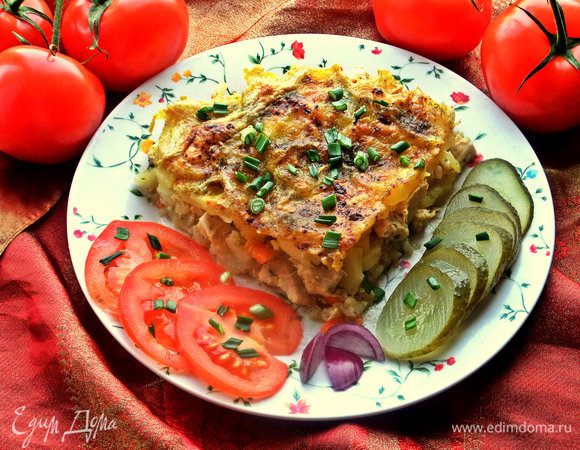 Ваши школьники не откажутся от такой порции курочки с картошкой.