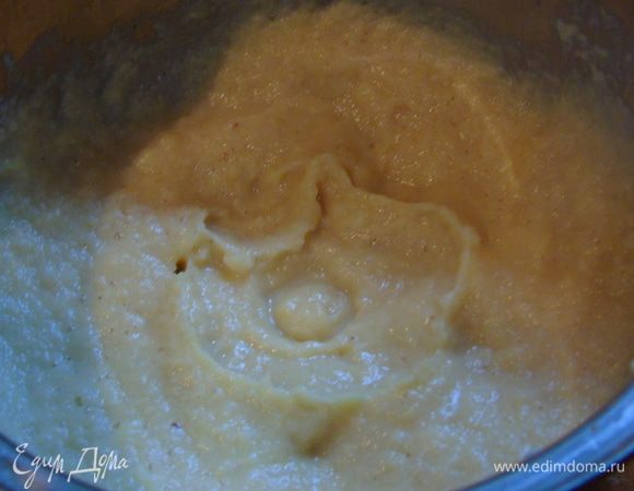 Взбить блендером в пюре.