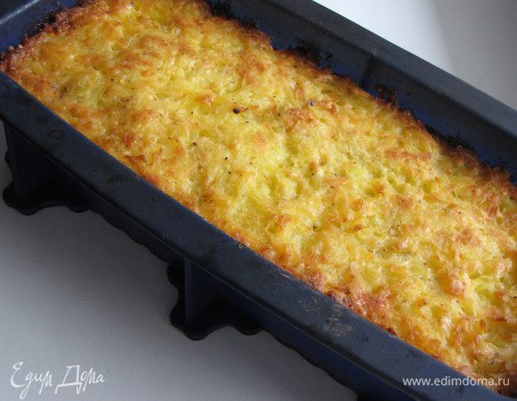 Запекать в духовке при 180 град 40 минут, пока террин не зарумянится и не начнет отставать от стенок формы. 