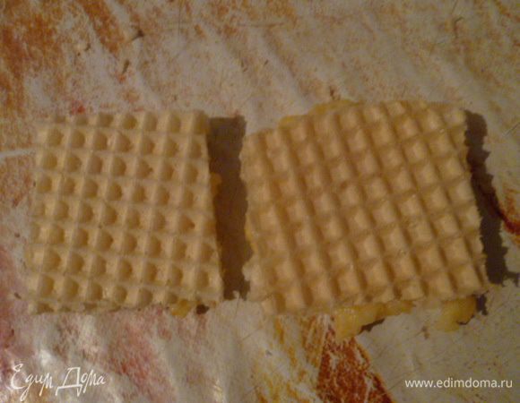 Это вафли перед жаркой.