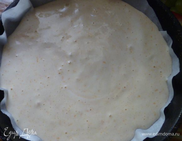 И выкладываем сверху на запеченный темный рисунок и разравниваем.