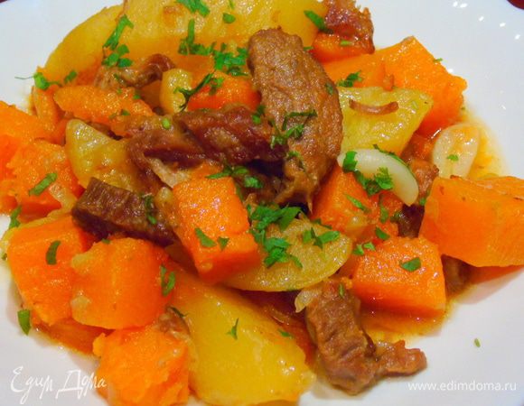 Выключите огонь, накройте крышкой и дайте постоять 5 минут. Подавайте присыпав зеленью. Вкусно. Приятного аппетита!!!