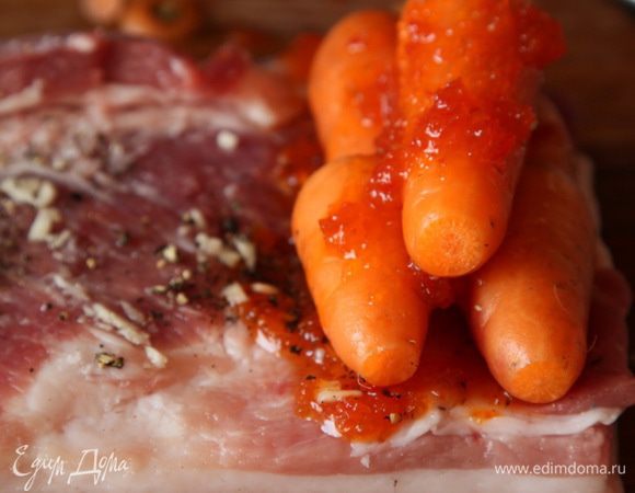 Потом добавила еще моркови и сверху еще немного соуса.